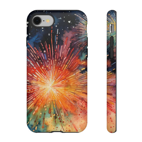 Summer Fireworks in Watercolor - Impact Resistant Phone Case